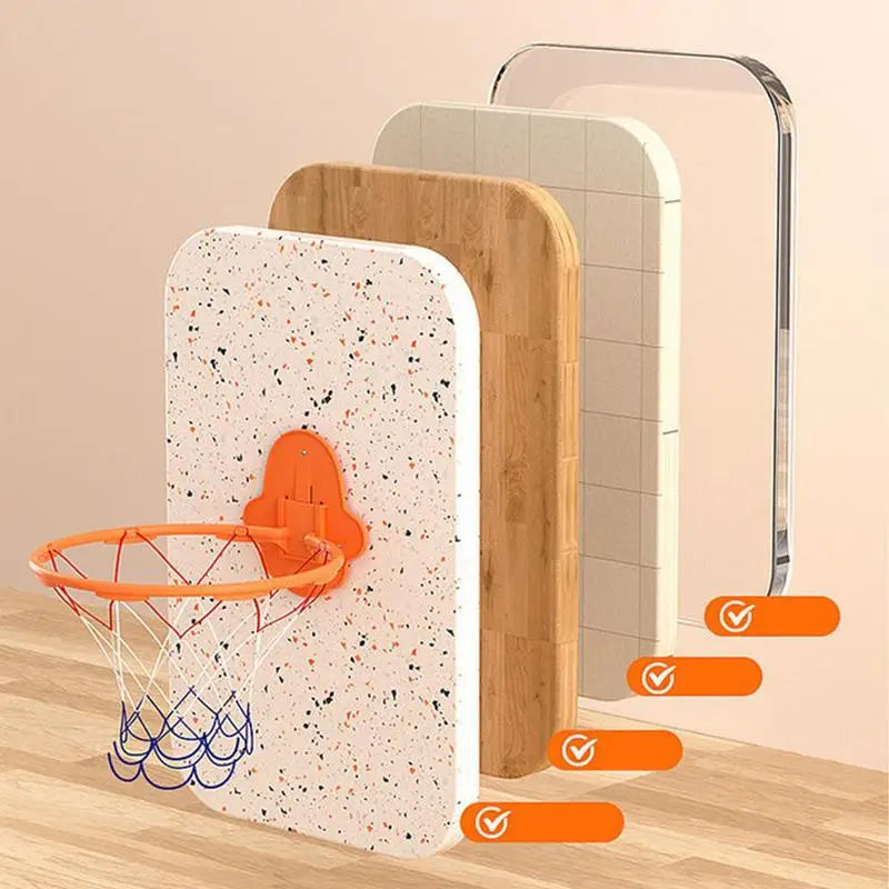 Indoor Basketball Hoop 32cm Dribbling Silent Basketball Training Hoop Noiseless Bouncing Wall-Mounted Toddler Outdoor Toys For