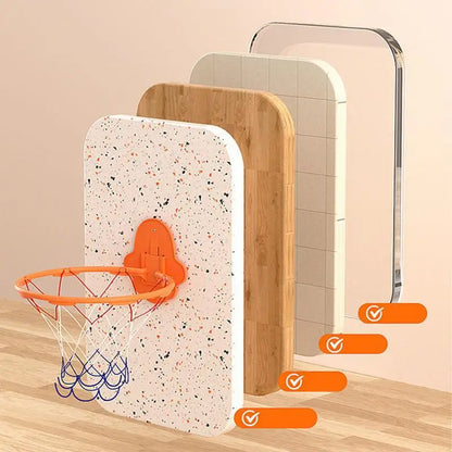 Indoor Basketball Hoop 32cm Dribbling Silent Basketball Training Hoop Noiseless Bouncing Wall-Mounted Toddler Outdoor Toys For