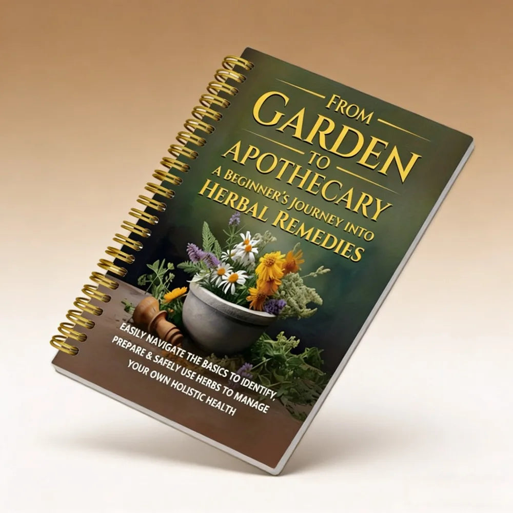 Spiral Bound Herbal Healing Book | Heart Health Blood Pressure Focus Recipes