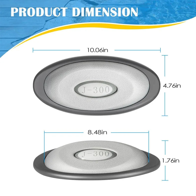 2472-824 Spa Oval Pillow Insert and Back Mount Fit for 2004–2018 Jacuzzi J-300 Series Hot Tubs & Spas -1Pcs