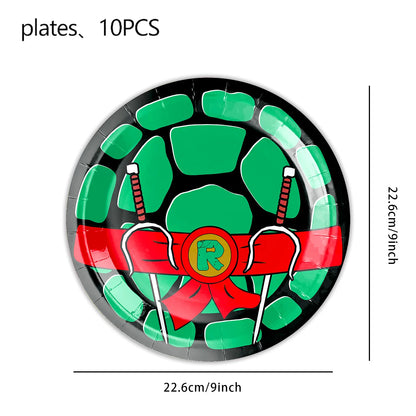 Cartoon Turtles Birthday Party Decorations Tableware Tablecloth Cup Plate Bag Napkins Balloon Baby Shower Turtles Party Favors
