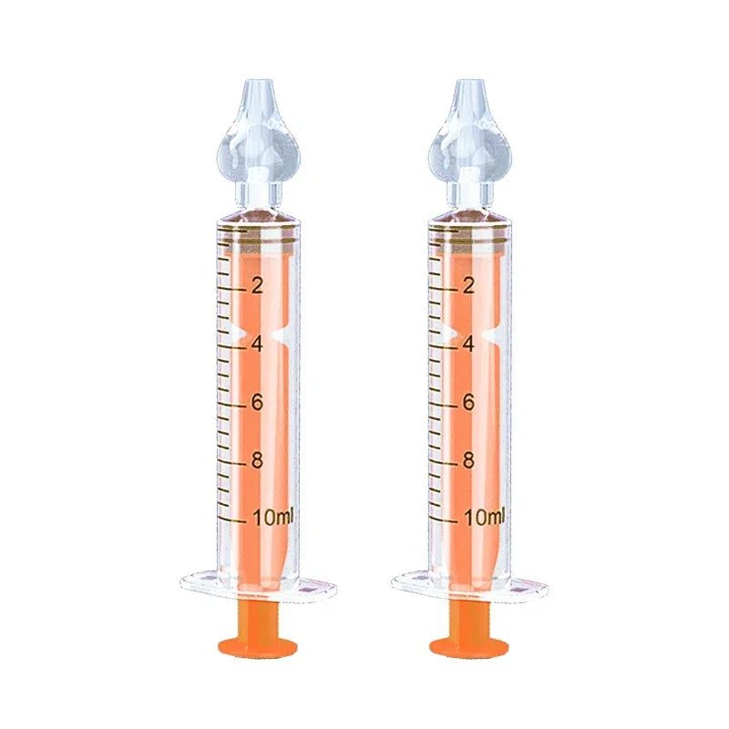 10ML/20ML Baby Nose Cleaner Needle Tube Nasal Aspirator Reusable Baby Rhinitis Nasal Washer Syringe Nasal Irrigator for Children
