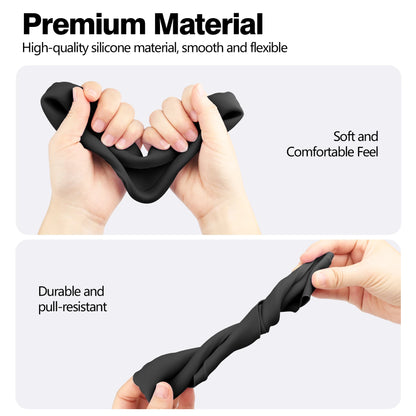 5 IN 1 Silicone Case For Meta Quest 3S VR Protector Lens Cap Soft Grip Cover Shockproof Durable Anti-scratch Accessories