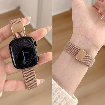 Magnetic Elastic Nylon Strap for Apple Watch Band Women 11/10/9/8/7/6/5 38mm 40mm 41mm 42mm 44mm 45mm 46mm