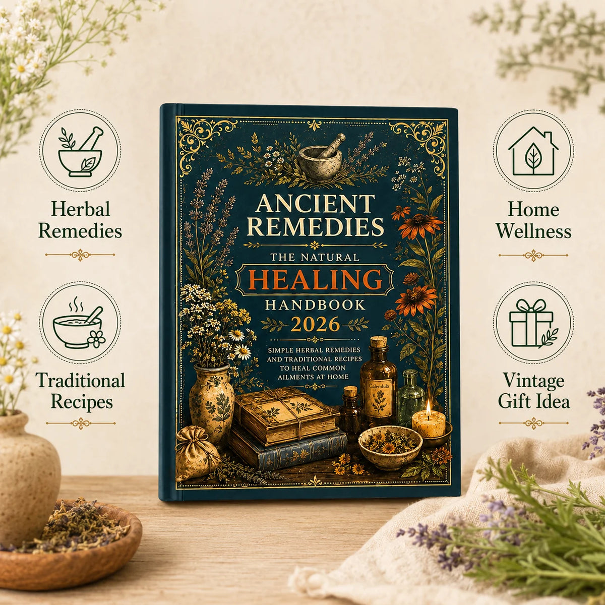 Ancient Remedies Healing Handbook 2026 Herbal Medicine Guide Natural Home Remedies for Wellness and Immune Support Books