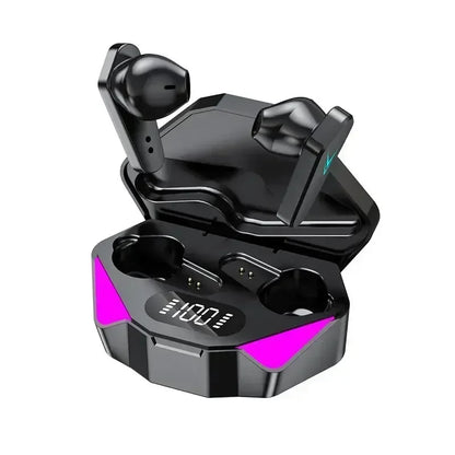 TWS Gaming Earbuds Wireless Bluetooth Earphones With Mic Bass Audio Sound Positioning 9D Stereo Music HiFi Headset For Gamer