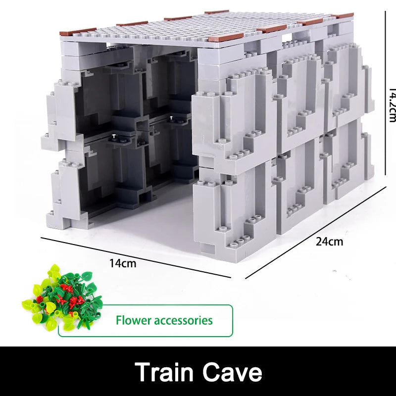 NEW City Trains Flexible Tracks Soft Straight Curved Rails Switch Building Block Creative Models Railways Toys For Kids Gifts