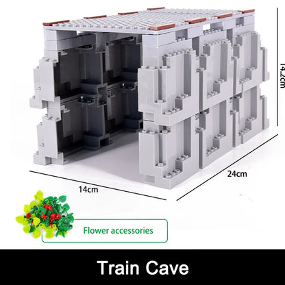 NEW City Trains Flexible Tracks Soft Straight Curved Rails Switch Building Block Creative Models Railways Toys For Kids Gifts