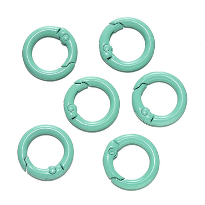 Colorful O-Ring Spring Clasp Clips — Zinc Alloy Carabiner Connectors