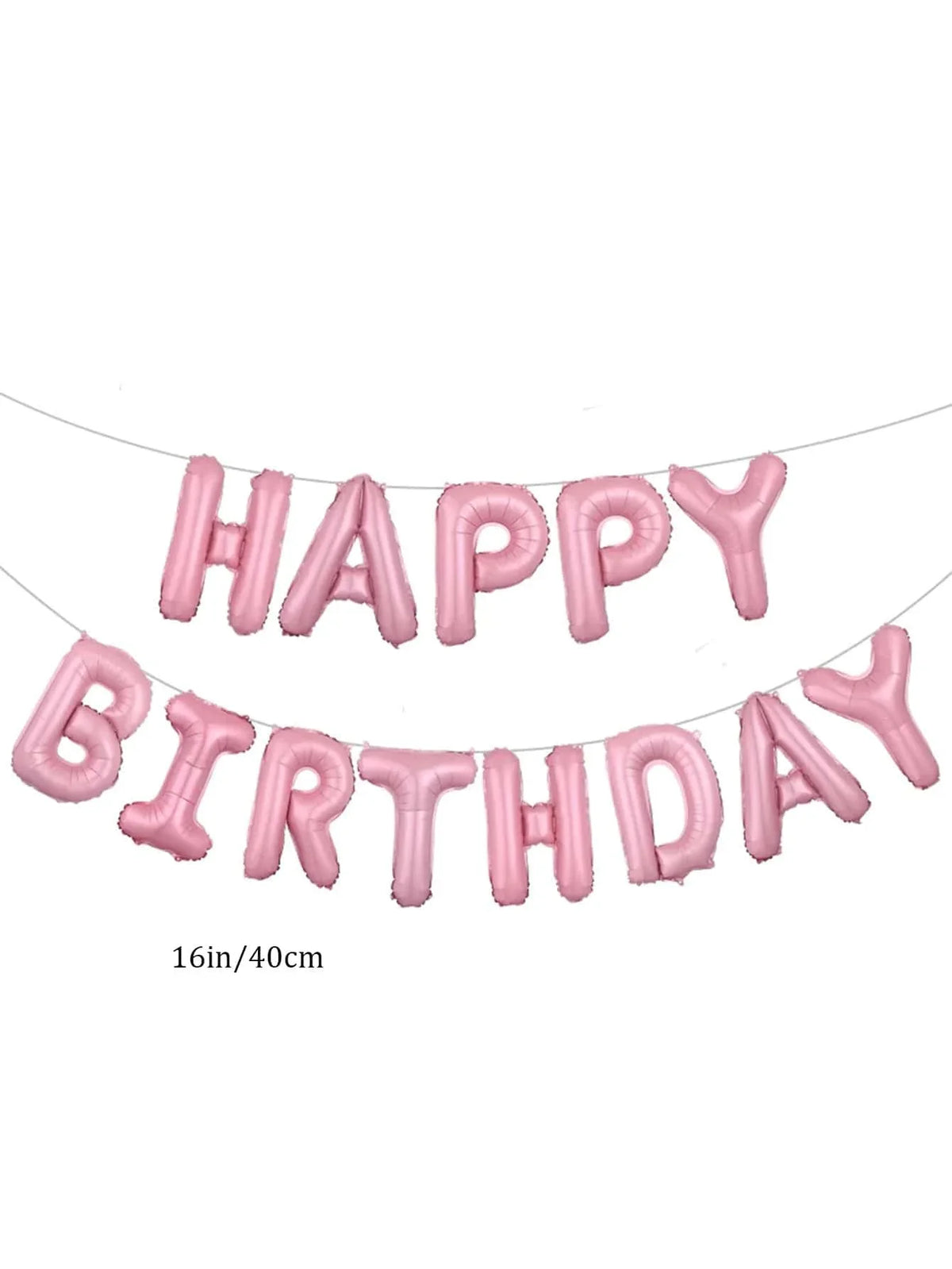 16 Inch Happy Birthday Balloons Pink Blue Aluminium Foil Balloon Birthday Party Decoration Suppries Home DIY Accessories Prop