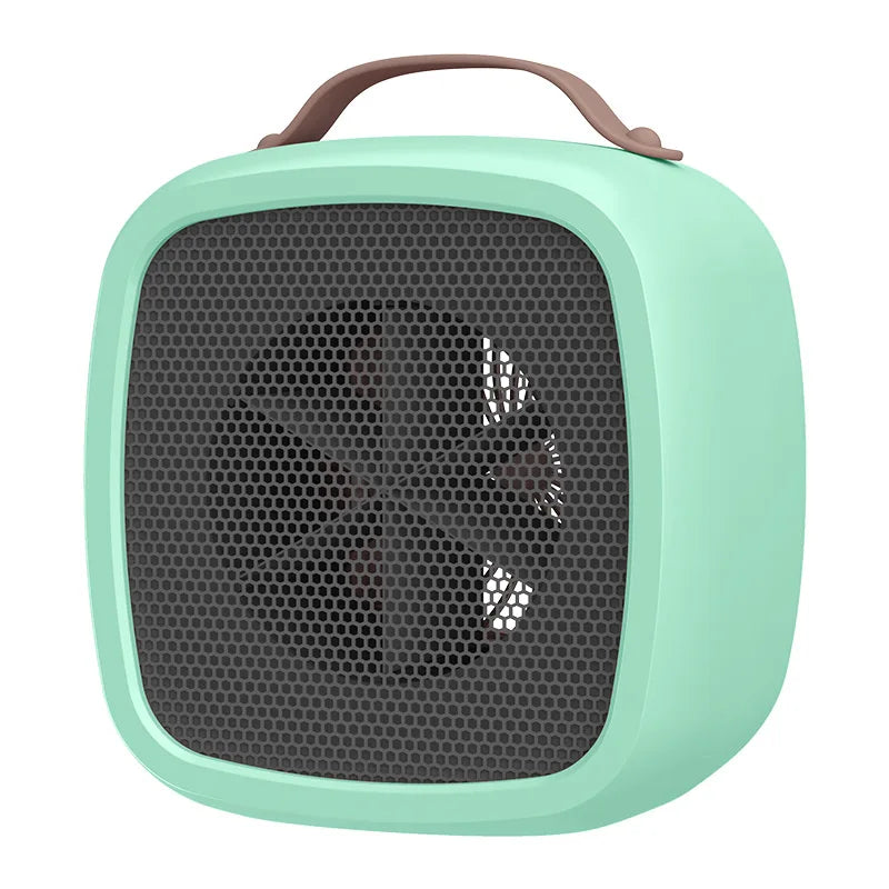 Portable 500W PTC Ceramic Mini Heater Quiet Fast Heating Warm Air Warmer Fan for Home Indoor Office Winter