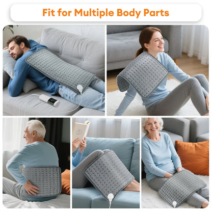 Electric Heating Pad Pet Heat Mat with 9 Levels Constant Temp 4 Mode Timer Body Warming Thermal Mat for Abdomen Hand Thermal Mat