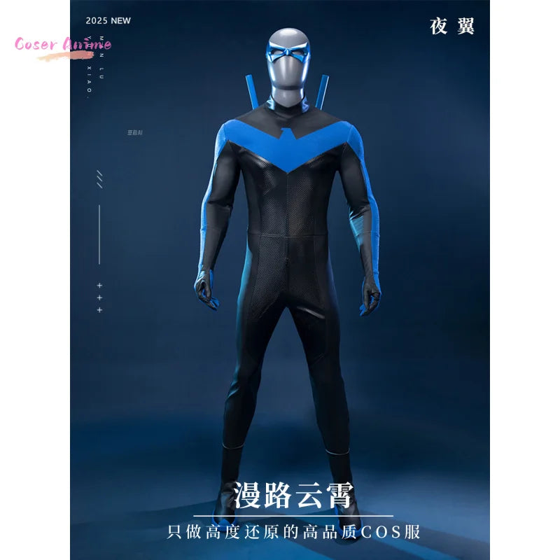 Nightwing Cosplay Costume Uniform Halloween Carnival Party Christmas Play Role Clothes Clothing