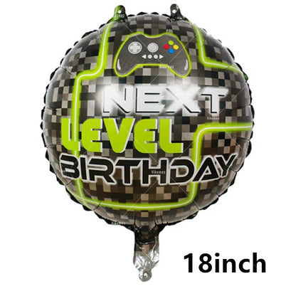 Fortnite Balloons Happy Birthday Banner Shooting Game Party Decoration Alpaca Llama Disposable Tableware Background Cake Topper
