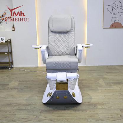 Nail Salon White Massage Pedicure Spa Chair Pipeless Luxury Pedicure foot bath chairs