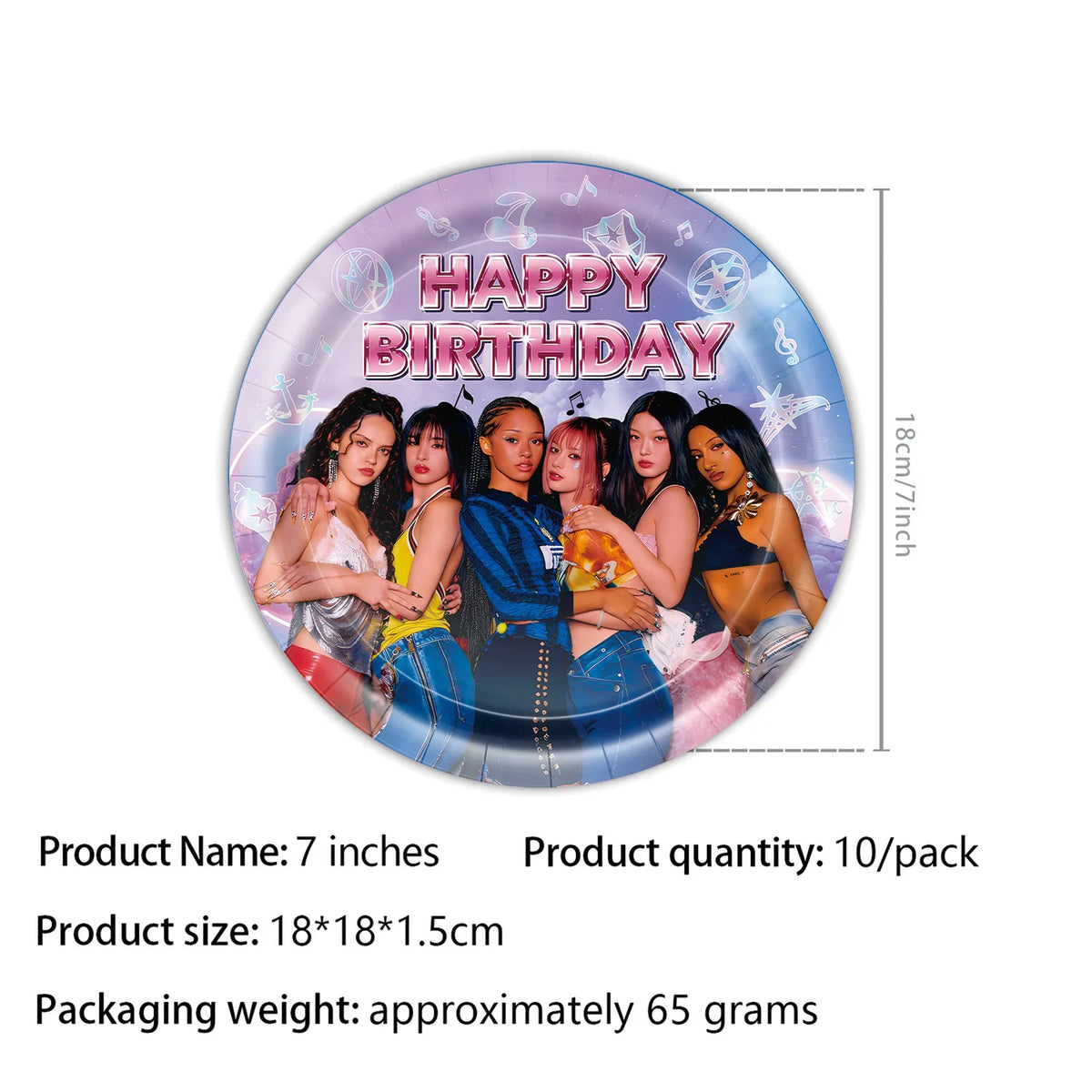 Kpop Katseye Party Decoration Tableware Tablecloth Cup Plate Napkin Sticker Bags Balloons Baby Shower Kpop Party Favors Supplies