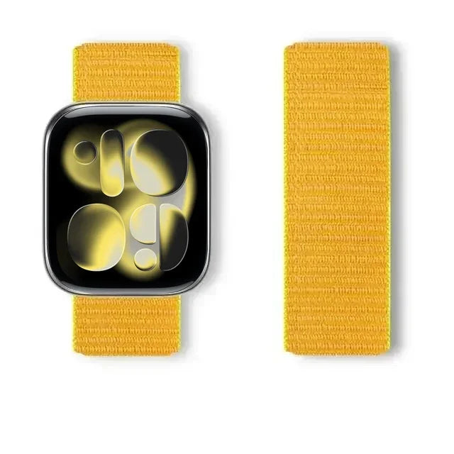 Nylon Loop for Apple Watch Band S11 46mm 40mm 44mm 45mm 42mm 41mm 49mm Smart Belt Bracelet for IWatch 11/10/9/8/7/6/SE/5/4 Strap