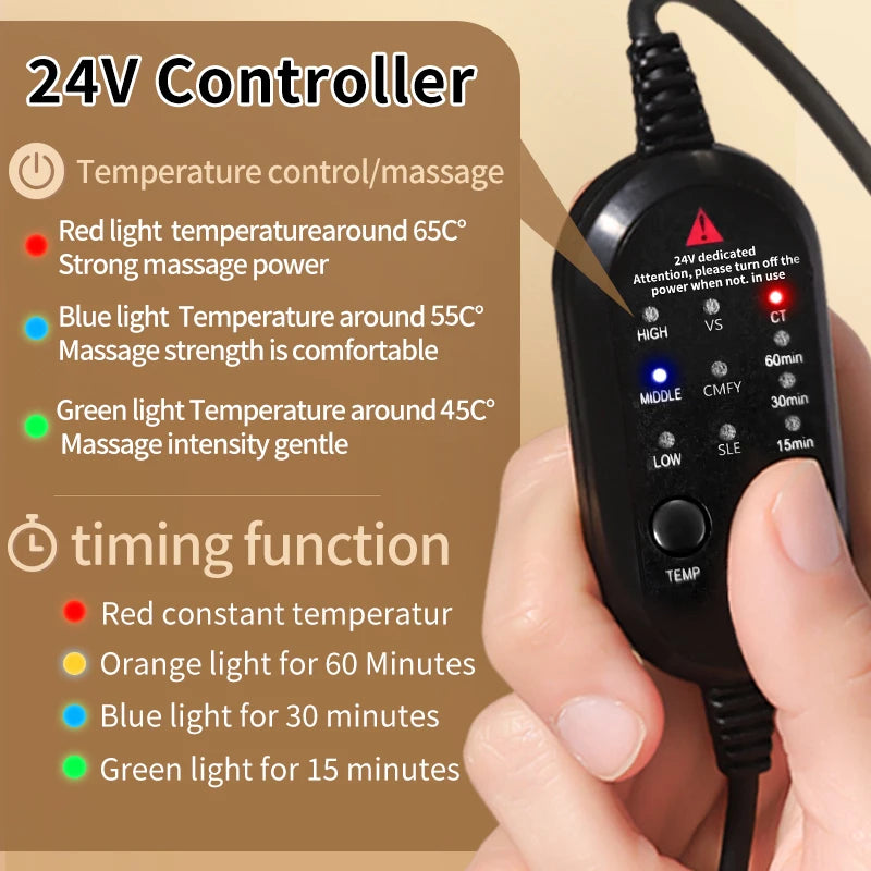 Red Light Shoulder Back Support Heated Massage Vest Winter Warmth Relieves Muscle Relaxation Relief Pain Shoulder Care