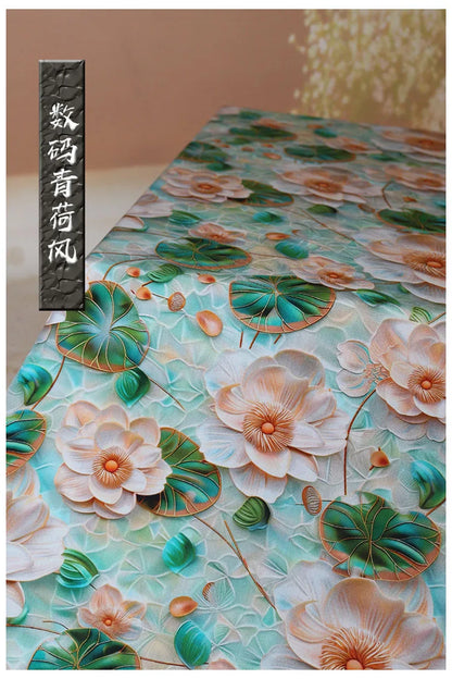Digital Printed Rayon Fabric Summer By Meters for Women Dress Pajamas Cool Blankets Diy Sewing Soft Smooth Floral Textile Cloth