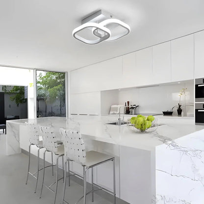 Modern LED Ceiling Lights Square Aisle Lamps Small Corridor Ceiling Fixtures for Hallway Kitchen Bedroom Stair Living Room Study