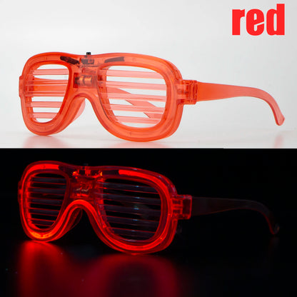 5/10/15/20/30 Pcs Led Neon Party Glasses Light Up Sunglasses Glow in the Dark Glasses for Kids Adults Party Supplies