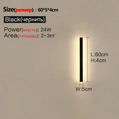 Waterproof Wall Light Outdoor Garden Wall lamps LED Lights Modern Nordic  Living Room TV Background IP65 110/220v Wall washer