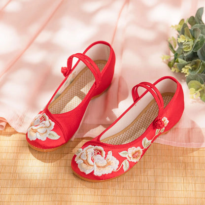 Embroidery Old Beijing Cloth Shoes Streetwear Embroidery Casual Vintage Cheongsam Autumn Sneakers Women Shoes Ethnic Style