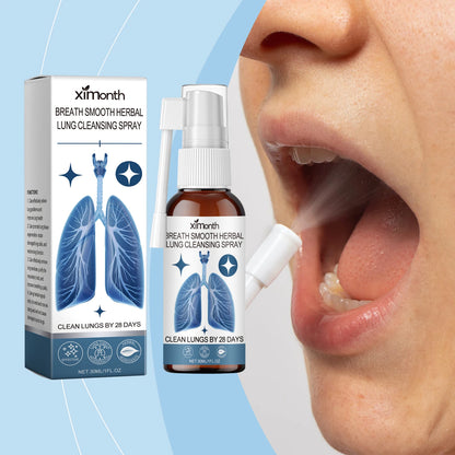 Lung Cleansing Spray Breathing Detox Relieves Asthma Sore Throat And Discomfort Relief Inflammation Herbal Lung Cleansing Spray
