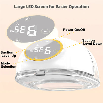 Wearable Breast Pump Electric Wearable Breast Pump Portable Wireless Breast Pump Low Noise Breastfeeding