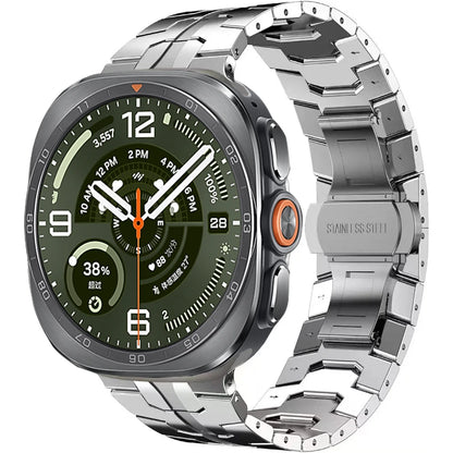 No Gap Stainless Steel Strap For Samsung Galaxy Watch Ultra 2-1/Ultra 2025 47mm High-end Bracelet Correa Galaxy Watch Metal Band