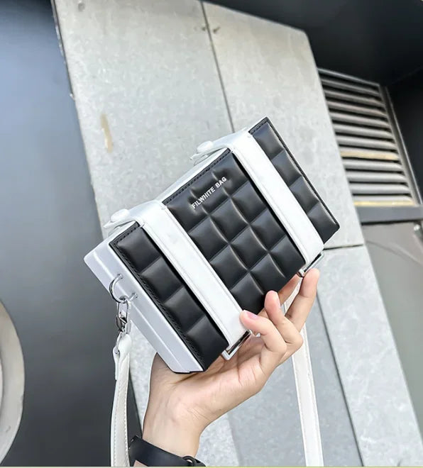 Trendy Brand Box Shape Bag for Man Woman 2026 New Small Square bag Pu Leather Shoulder Crossbody Bags Unisex Fashion Phone Purse