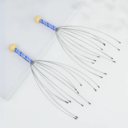 1/2sopus Head Massager Scalp Massage Claw Soul Extractor Relieves Tension Muscle Relaxation Relief Tiredness Massager Care Tools