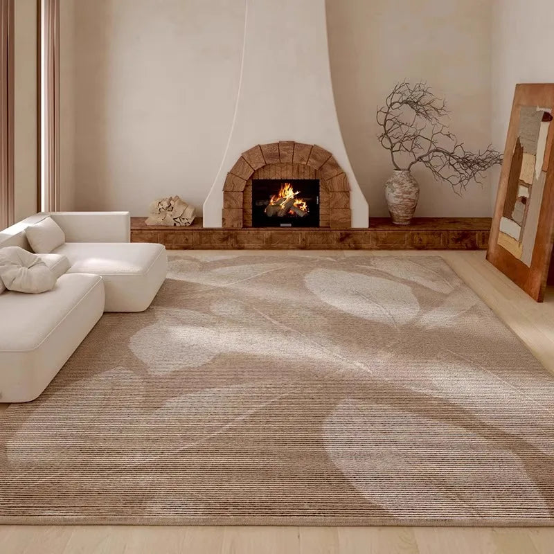 Large Living Room Carpet Retro-style High-end Aesthetic Bedroom Fluffy Bedside Rug Creative Unique Artistic Coffee Table Mats 러그