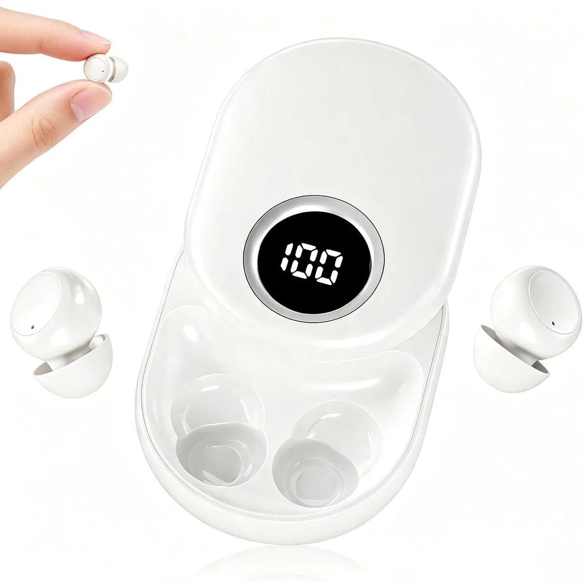 INSONIXN SK55 Mini Invisible Wireless Bluetooth Earbuds For Small Ears Sleep Music School Supply