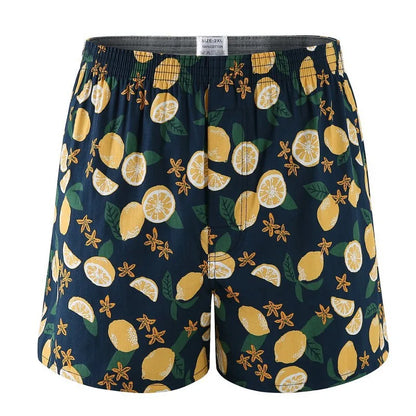 1PC 100% Cotton Men's Underwear Soft Comfortable Men's Underwear Men's Shorts Home Loose Stretch Men's Aloe Pants Boxer Briefs