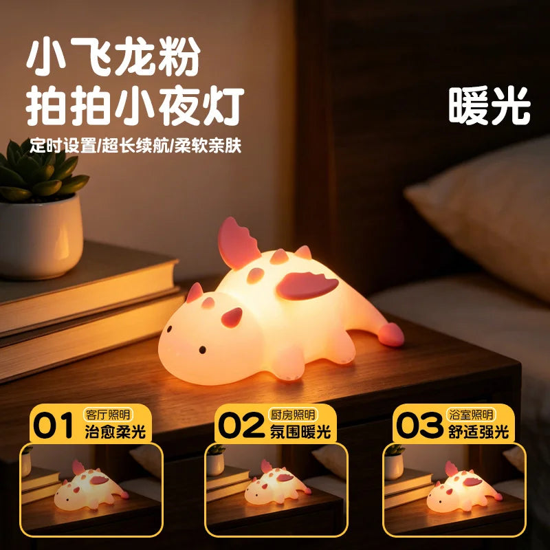 Kawaii Pusheen Night Light Desk Accessories Reading Light Table Lamp Glow in The Dark Christmas Gift Party Favor