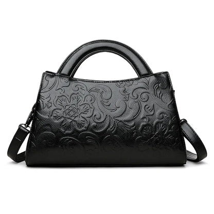 Pu Chinese style women's middle-aged mother bag ethnic style bag autumn fashion women's bag temperament portable messenger