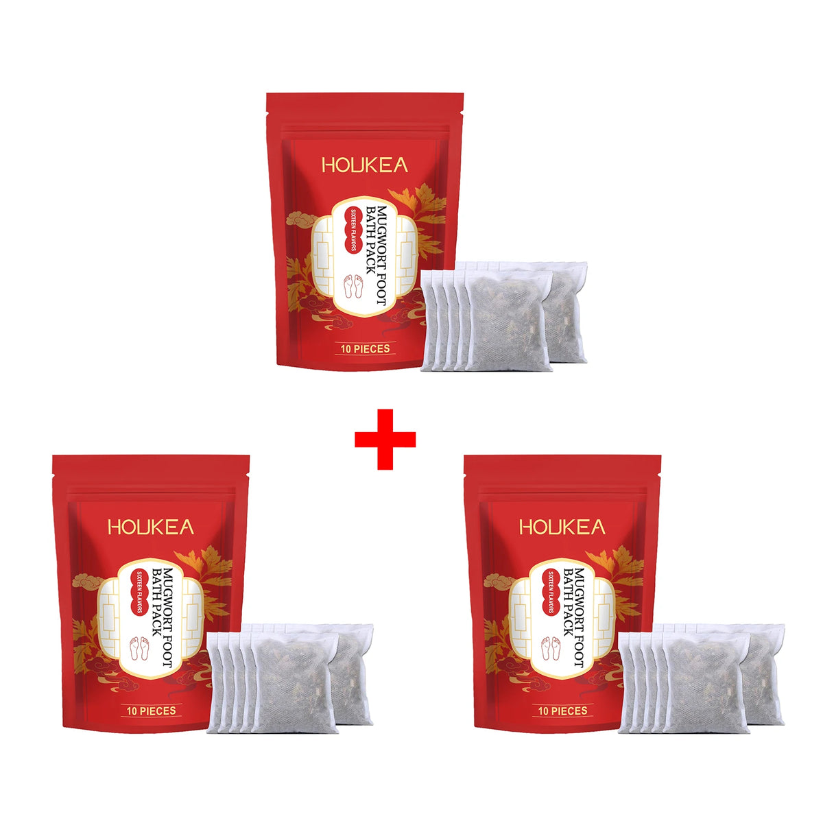 Mugwort Foot Bath Pack Foot Comfort Improve Sleep Quality Daily Gentle Cleaning Moisturize Herbal Ingredients Care Foot Bath Bag