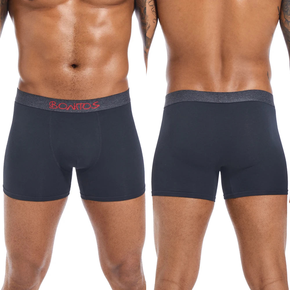4pcs Man Underwear Cotton Boxer Shorts Sexy Underpants Slip Mens Boxershorts Men's Panties Pack Brand