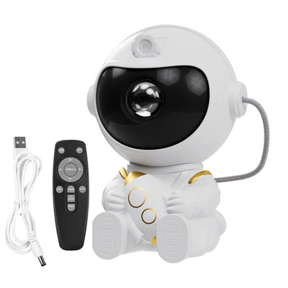 2022 Remote Control Atmosphere Light Robot 360° Rotating Night Light Stepless Dimming Projector Night Lamp Net Red Selfie Light