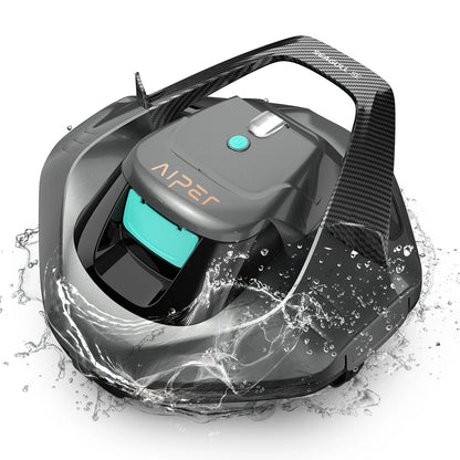 Refurbished Aiper Seagull SE Pool Vacuum Cordless Robotic Pool Cleaner with 100 Mins Runtime, Powerful 1320GPH Suction,Smart Self-Parking, Pool Vacuum for Above Ground Pools up to 860 Sq.ft