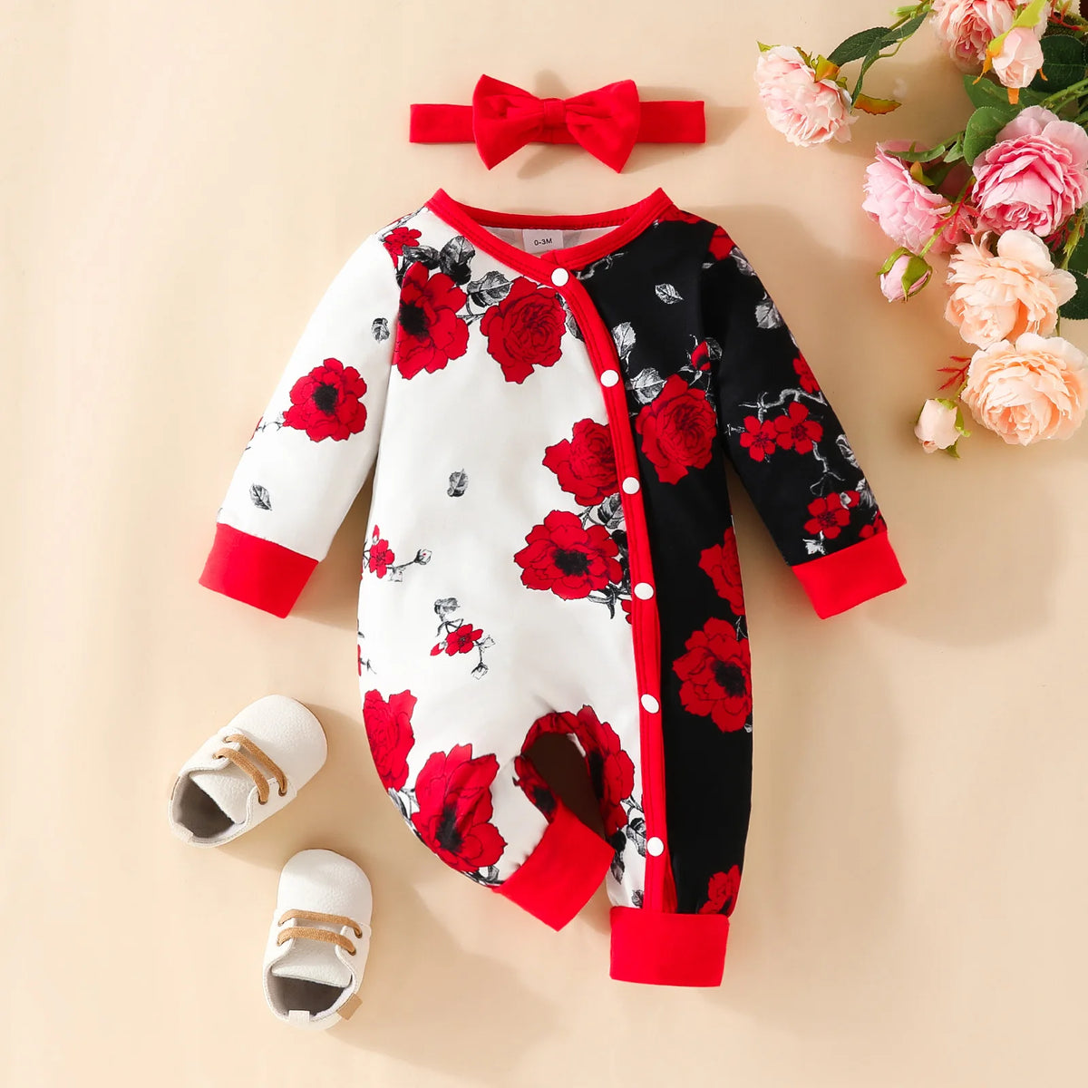 Newborn Baby Romper Love Printed Clothes Hooded Children Girl 0-1 Years Autumn Spring Infant Boy Jumpsuit Outfits 3 6 Months