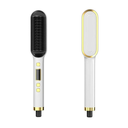 Thermostatic hair straightener Comb 5 temperature settings Straightening brush Quick heat professional hair straightening brush