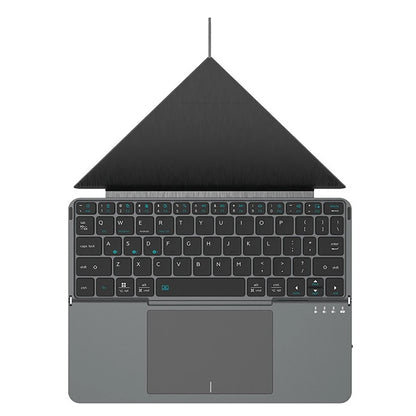 bluetooth Wireless Keyboard for Tablet/Phone/PC, Foldable Keyboard w/ Detachable Magnetic Leather Stand Ultra-Long Battery Life