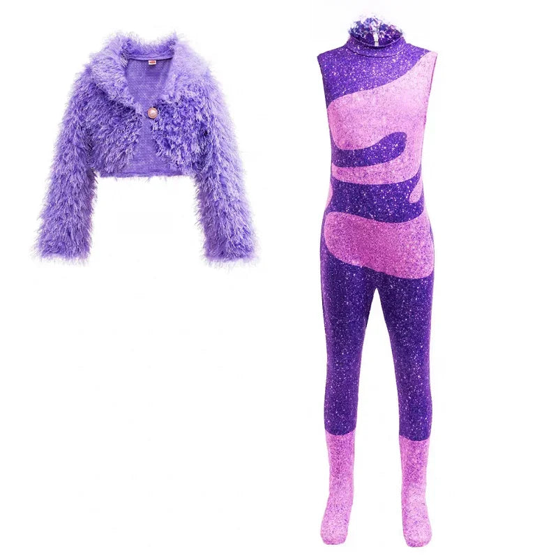 Zootopia Shakira Stage Costume Judy Rabbit Nick  Cosplay Suit Children's Performance Clothes Polyester Long Sleeve round Neck