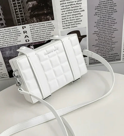 Trendy Brand Box Shape Bag for Man Woman 2026 New Small Square bag Pu Leather Shoulder Crossbody Bags Unisex Fashion Phone Purse