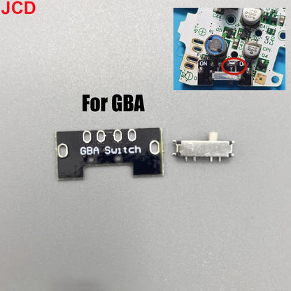 JCD 1pcs  For Gameboy GBP GBC GBA GBA SP GB Game Console The Power Switch On Button Is Suitable For GBC GBP V3 Version Switch