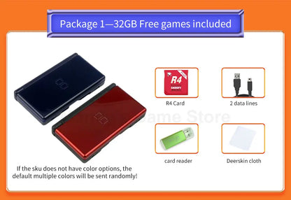 Original Used Ds Lite Console With Card And 16Gb Memory Suitable For Nntendo Dsl Palm