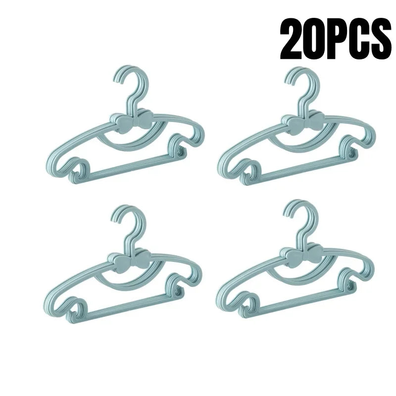 5-50pcs Baby Hangers Plastic Kids Clothes Storage Hanger for Nursery
