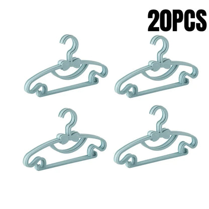 5-50pcs Baby Hangers Plastic Kids Clothes Storage Hanger for Nursery
